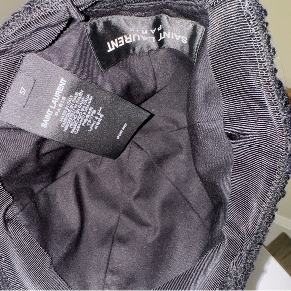 Saint Laurent SL Baseball Cap in Bouclé Tweed Wool - Picture 6 of 7